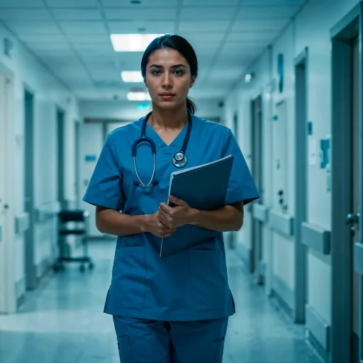 nurse-walking-down-hospital-corridor SlipFix in Hospital